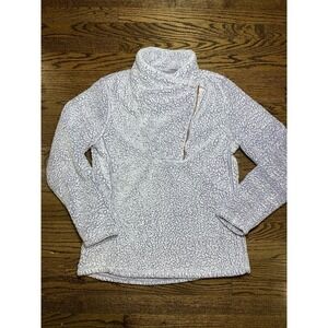 Balance Collection SHERPA FLEECE PULLOVER mock neck, 1/4 Zip sz Large